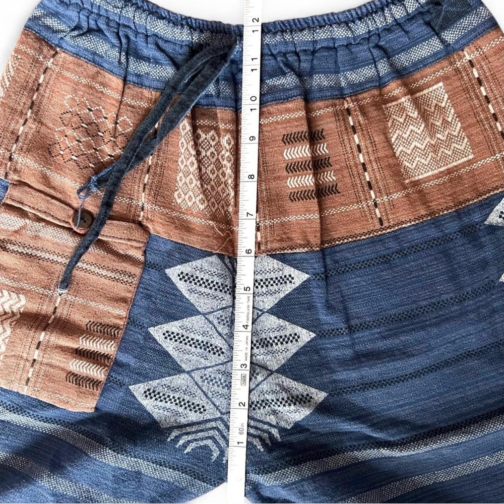 Blue And Brown Patchwork Trousers - image 7